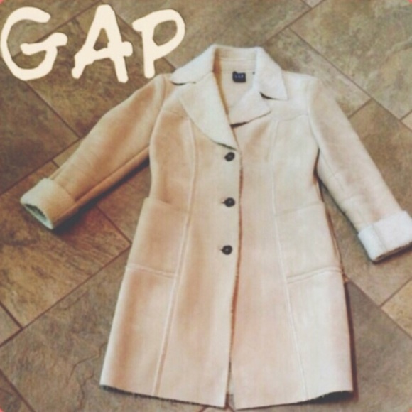 GAP Jackets & Blazers - GAP Faux Sheerling Coat